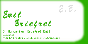 emil briefrel business card